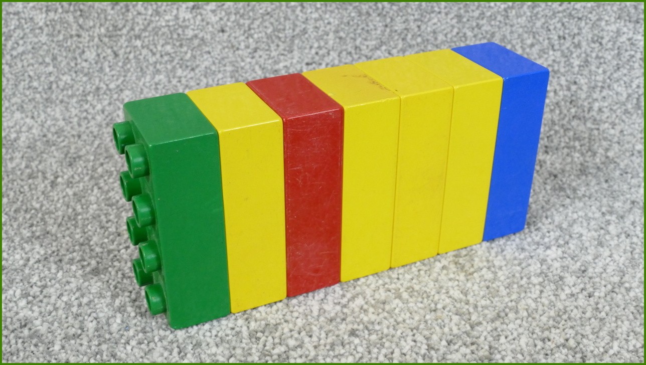 Lego Duplo kostky - horší stav
