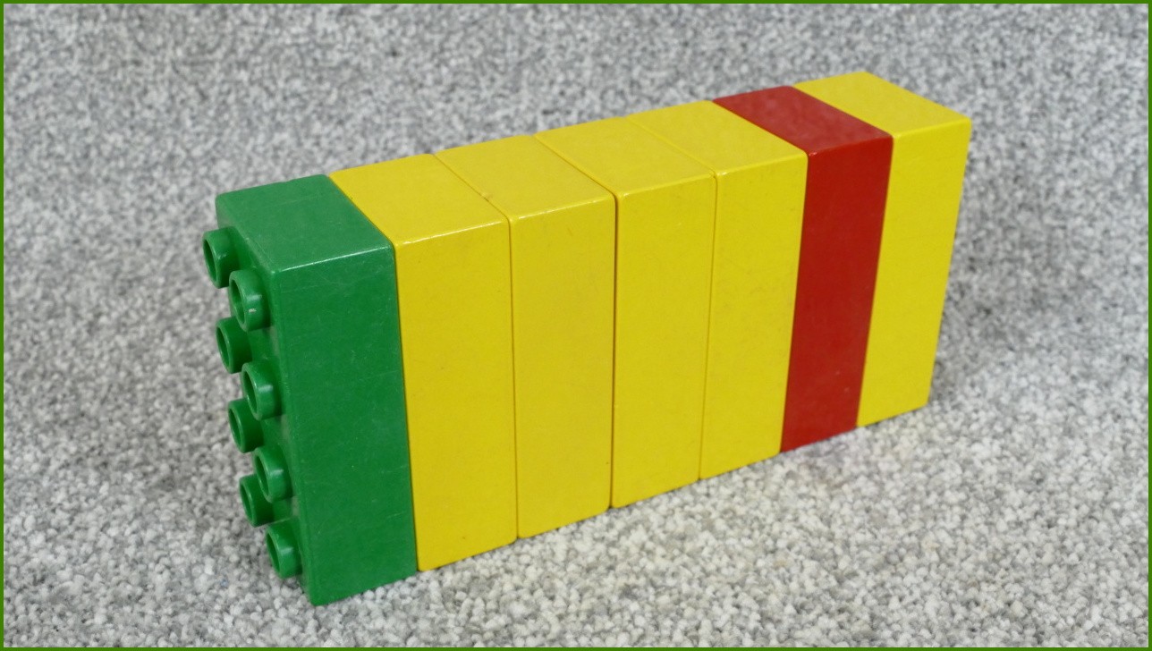 Lego Duplo kostky - horší stav