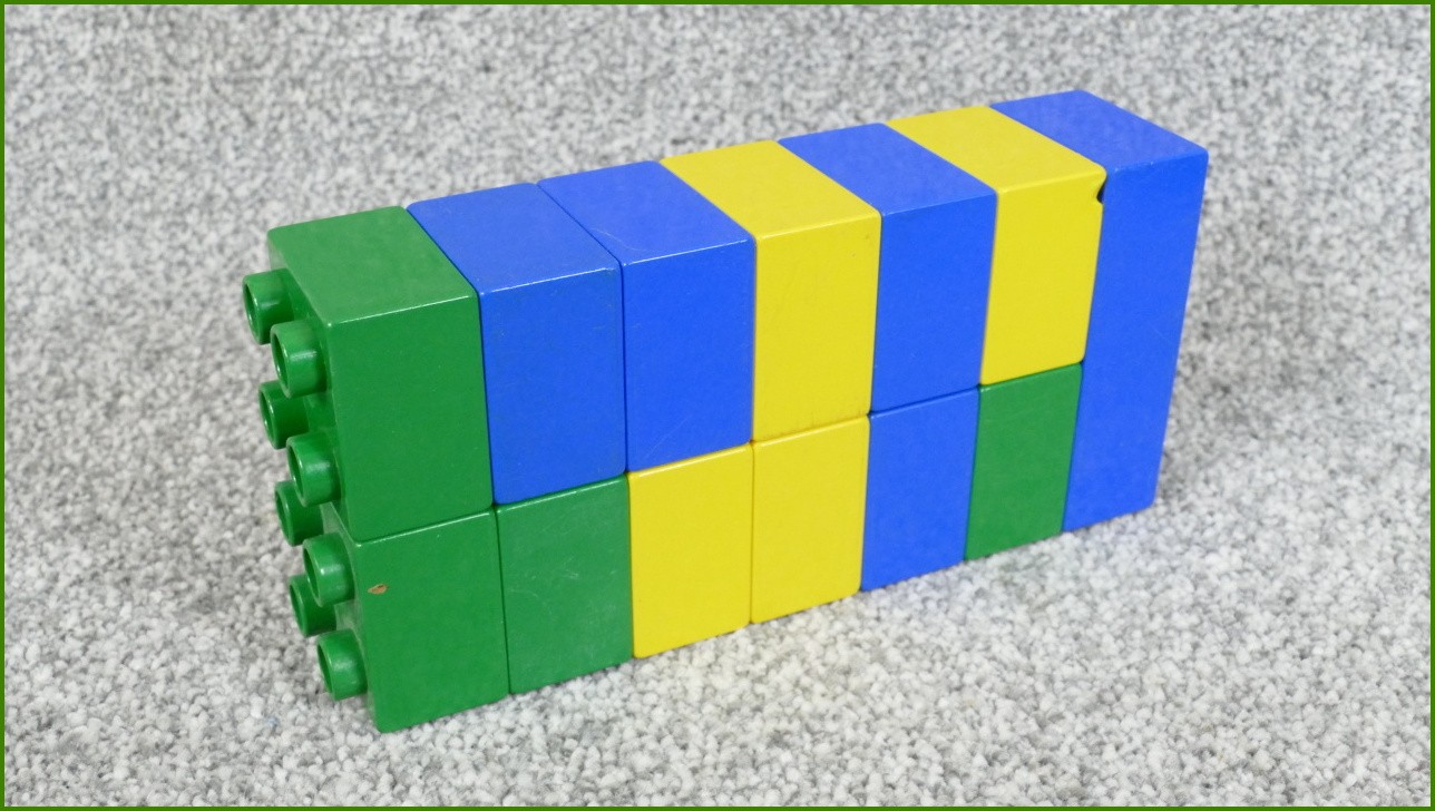 Lego Duplo kostky - horší stav