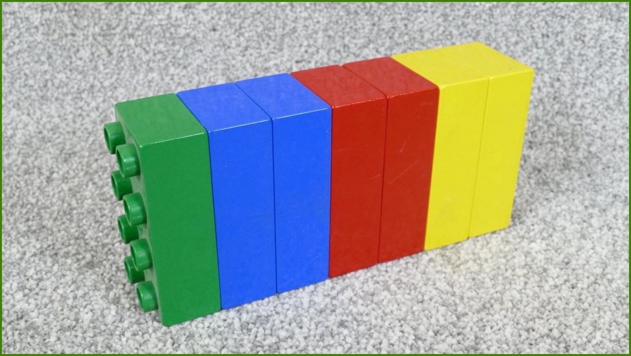 Lego Duplo kostky - horší stav