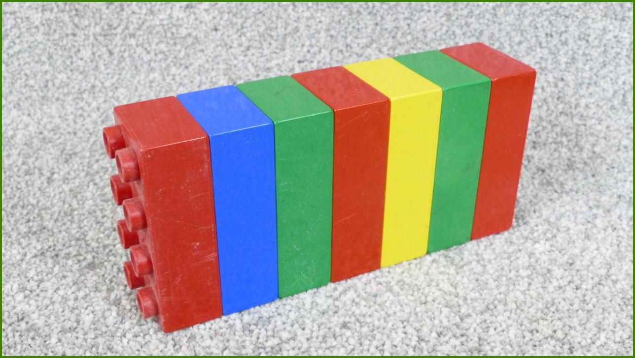 Lego Duplo kostky - horší stav