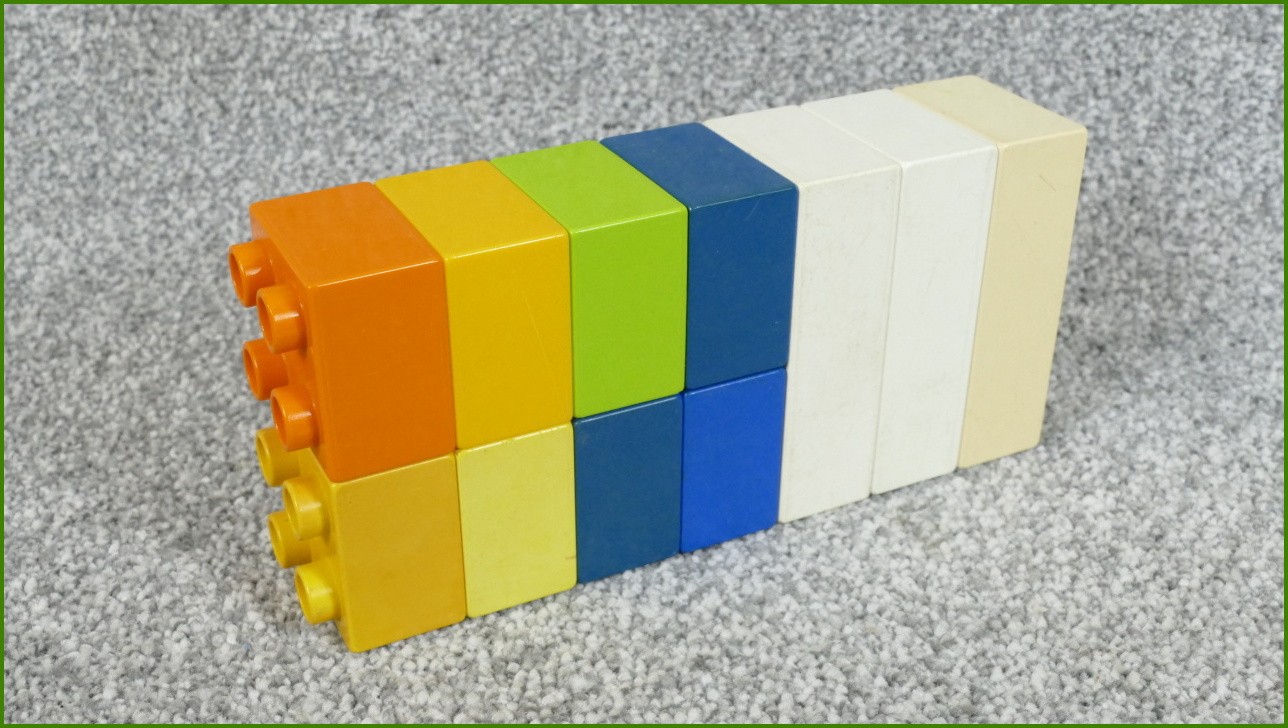 Lego Duplo kostky - horší stav