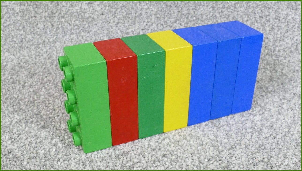 Lego Duplo kostky - horší stav