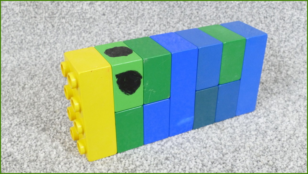 Lego Duplo kostky - horší stav