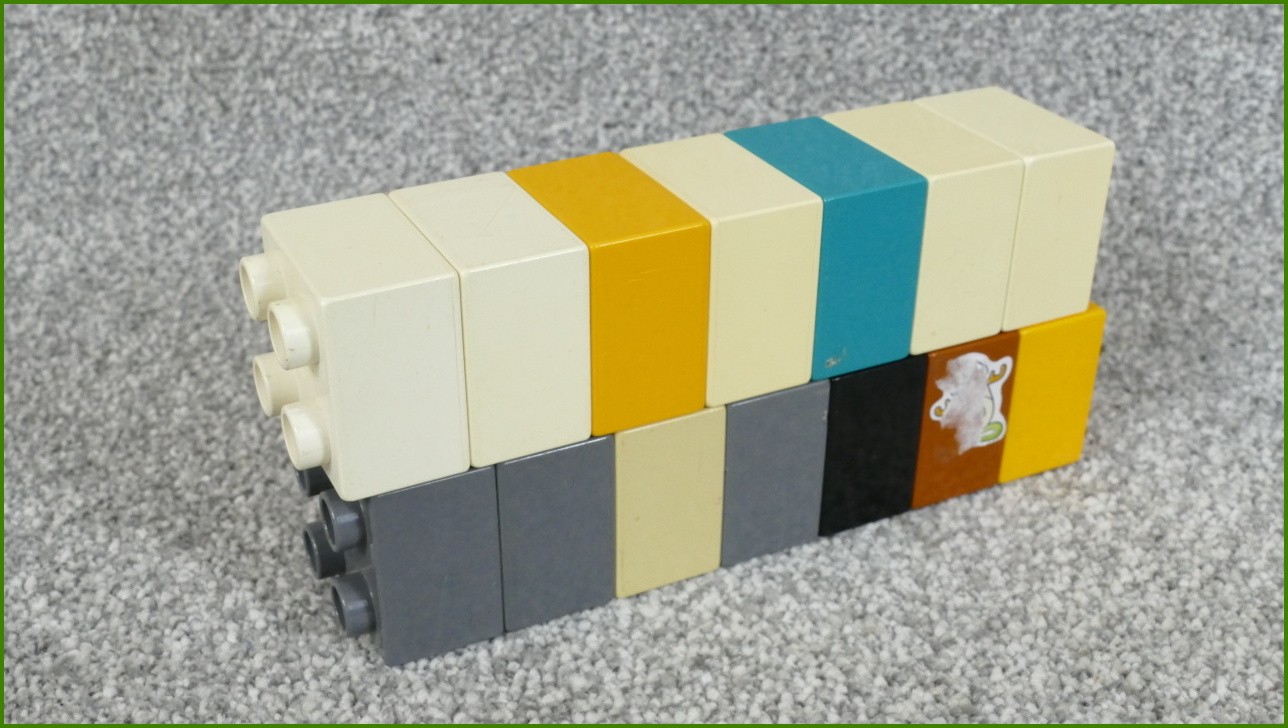 Lego Duplo kostky - horší stav