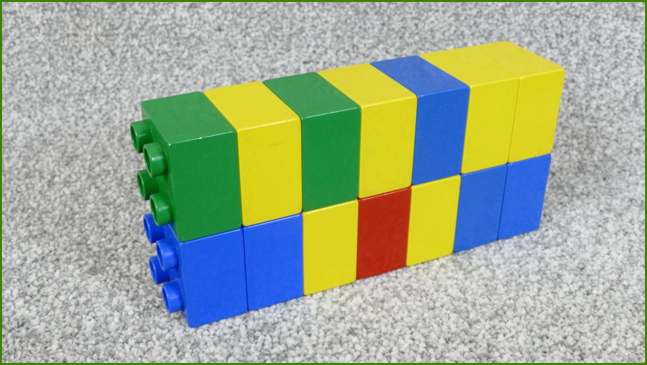 Lego Duplo kostky - horší stav