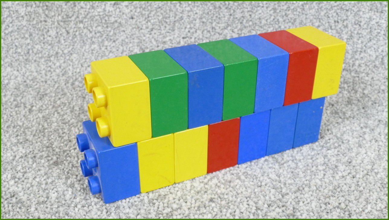 Lego Duplo kostky - horší stav