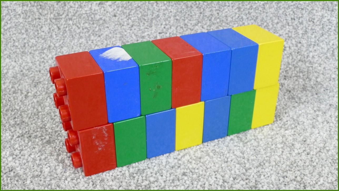 Lego Duplo kostky - horší stav