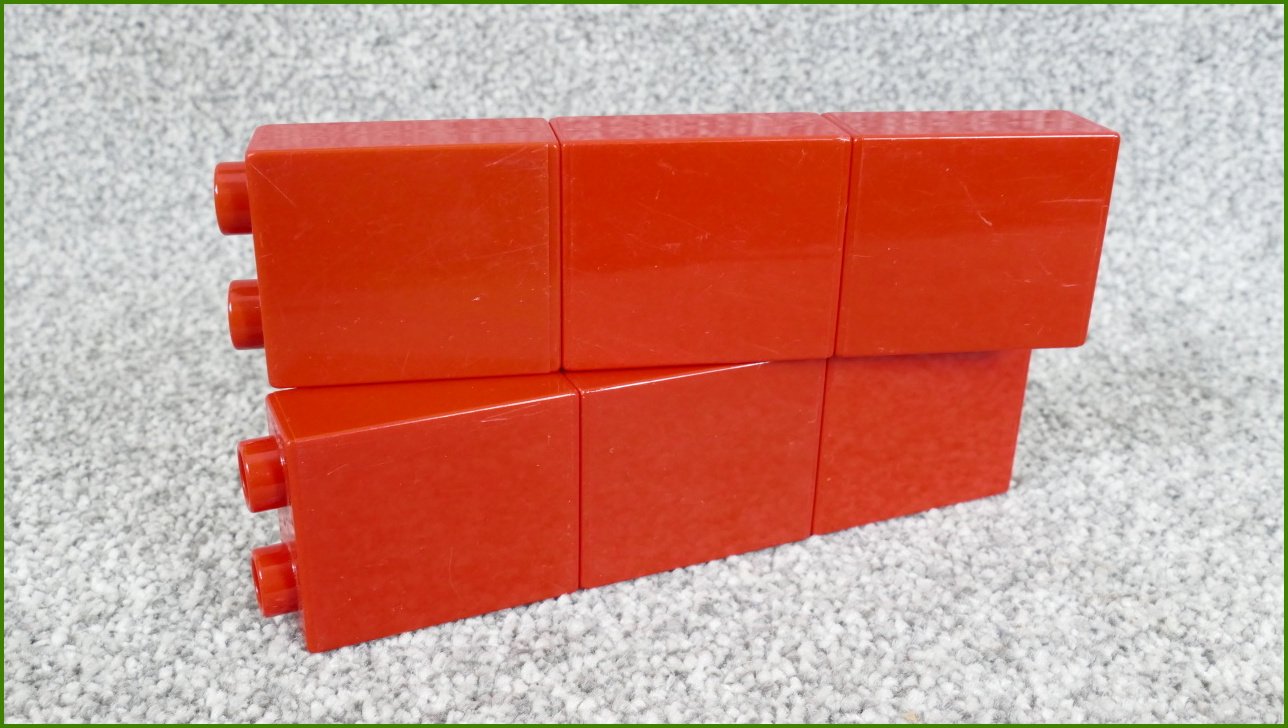 Lego Duplo kostky 1x2x2