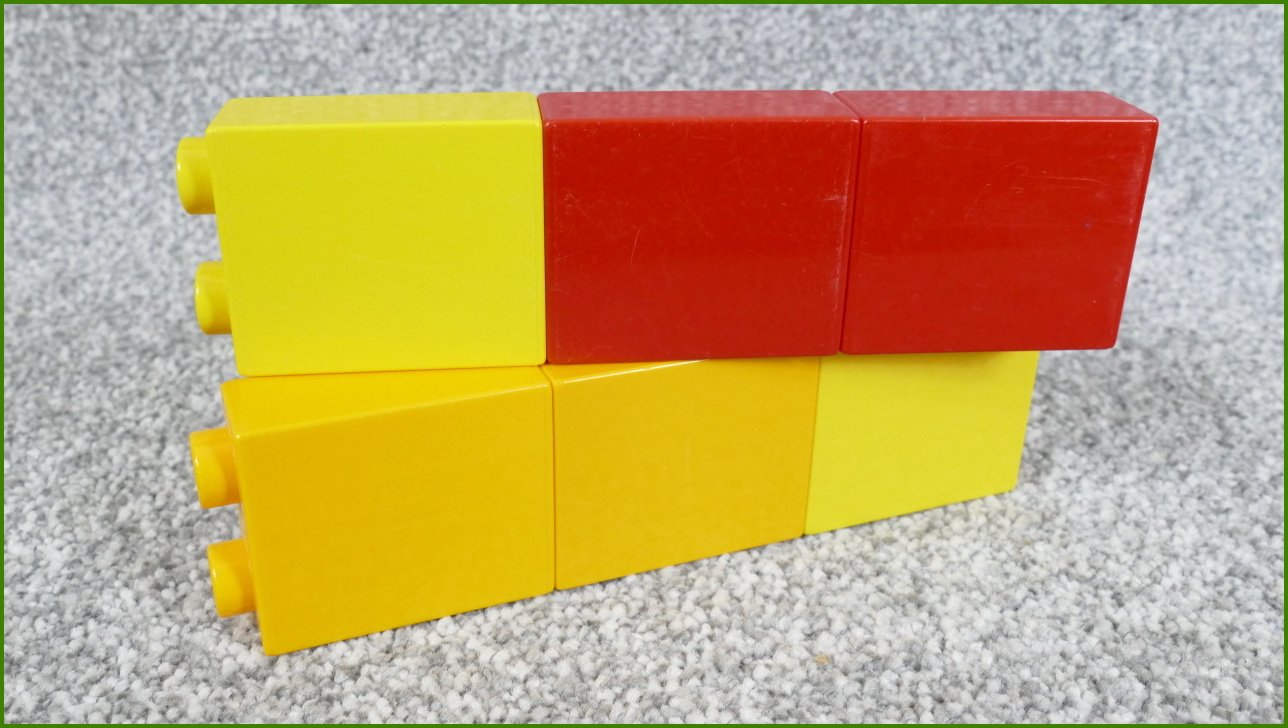 Lego Duplo kostky 1x2x2