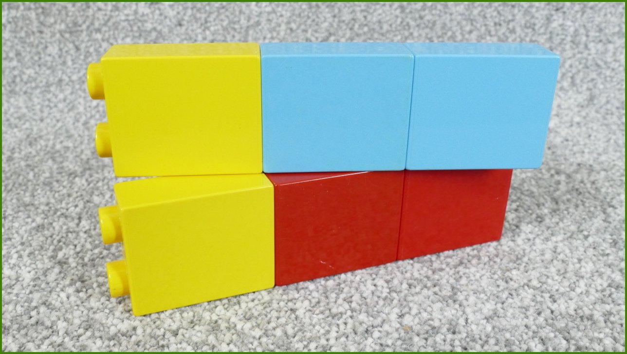 Lego Duplo kostky 1x2x2