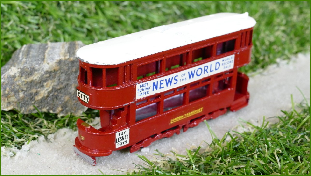 Model Autíčka Matchbox No.3 - 1907 London E Class Tramcar (Lesney)