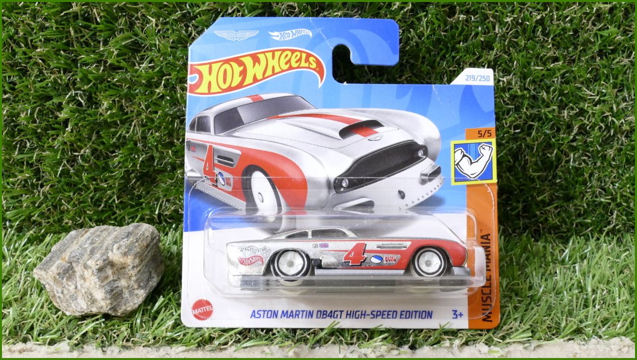 Angličák Model Autíčka Hot Wheels Aston Martin DB4GT High-Speed Edition (MUSCLE MANIA)
