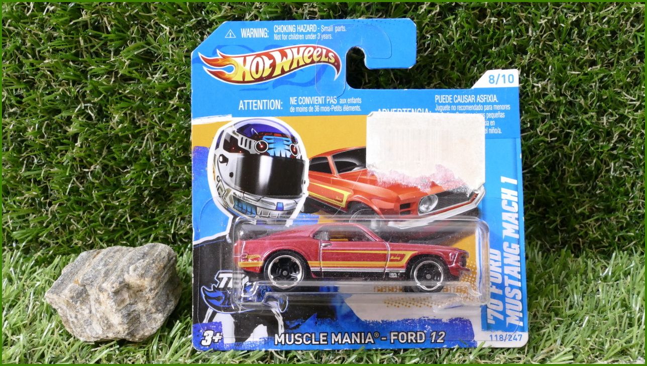 Angličák Model Autíčka Hot Wheels ´70 Ford Mustang Mach 1 (MUSCLE MANIA)
