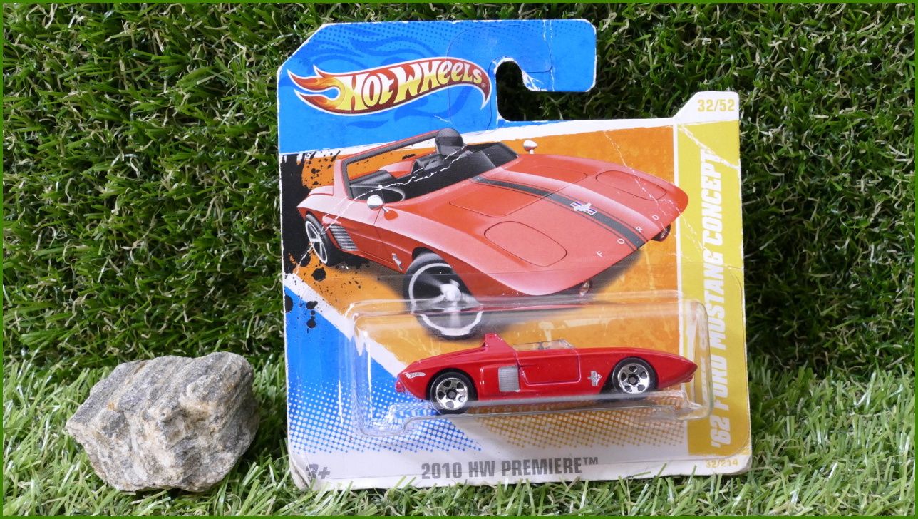 Angličák Model Autíčka Hot Wheels ´62 Ford Mustang Concept (2010 HW PREMIERE)