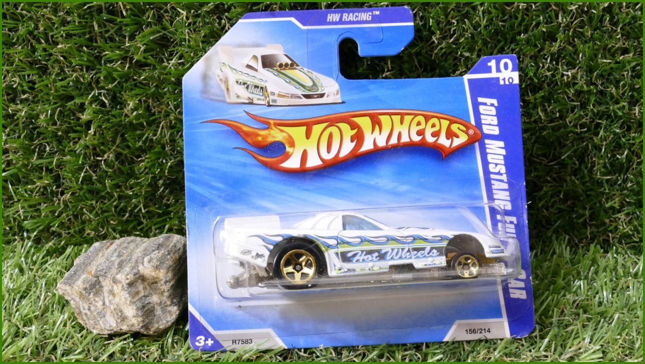 Angličák Model Autíčka Hot Wheels Ford Mustang Funny Car