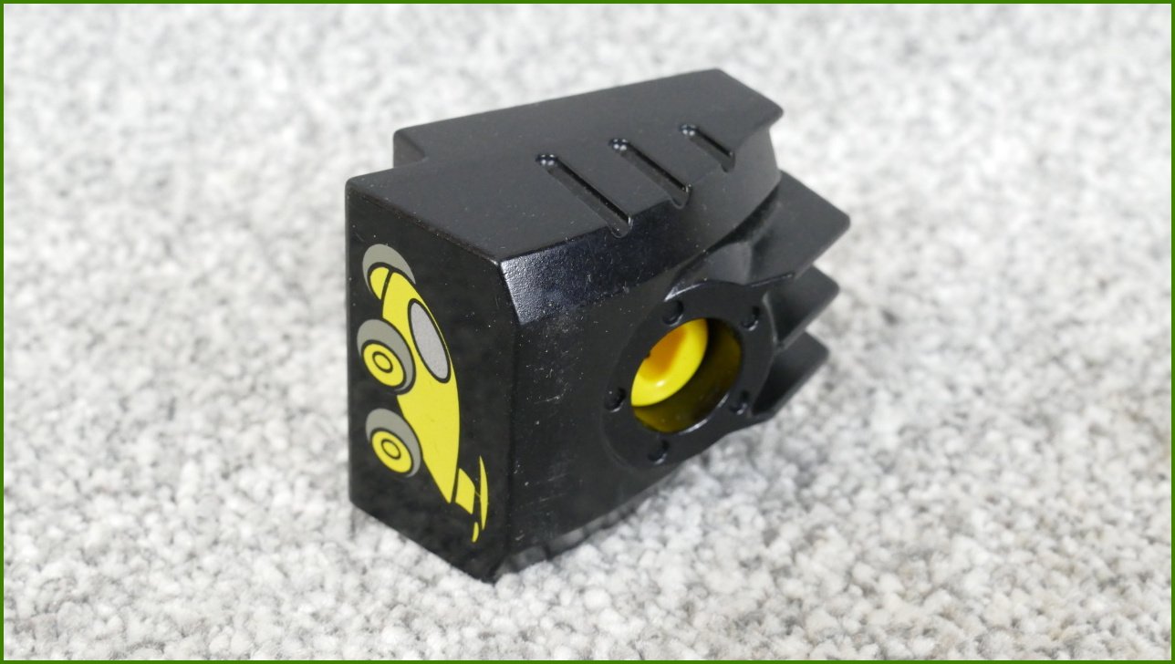Lego® Duplo® Toolo® Kostka 2x2 - Černá (Obrázek Auta s Křídlem)