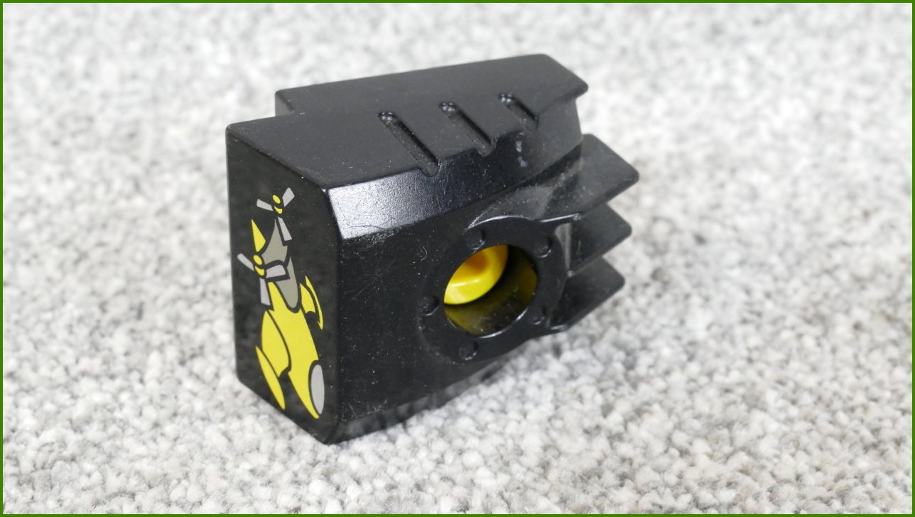 Lego® Duplo® Toolo® Kostka 2x2 - Černá (Obrázek Letadla s Vrtulemi)