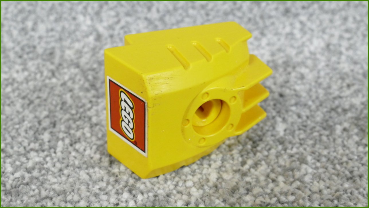 Lego® Duplo® Toolo® Kostka 2x2 - Žlutá (Obrázek Nápis Lego)