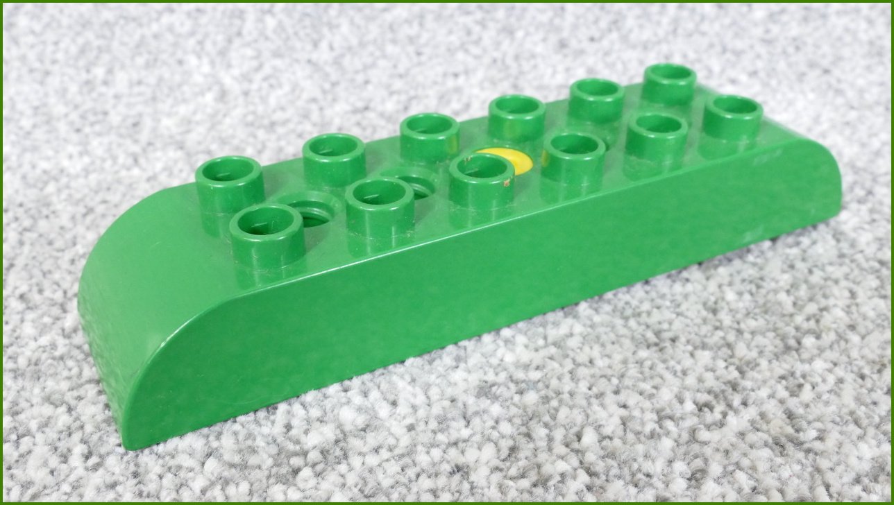 Lego® Duplo® Toolo® Kostka 2x8 Zelená Zaoblená