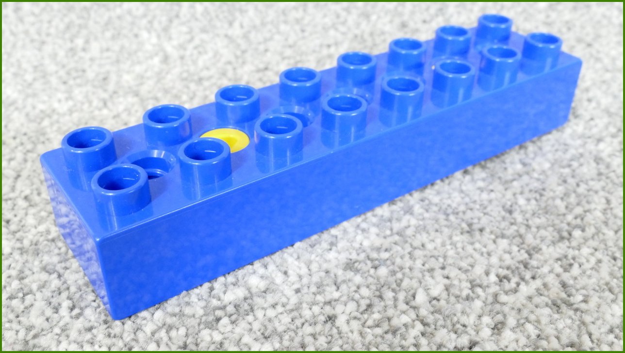 Lego® Duplo® Toolo® Kostka 2x8 Modrá