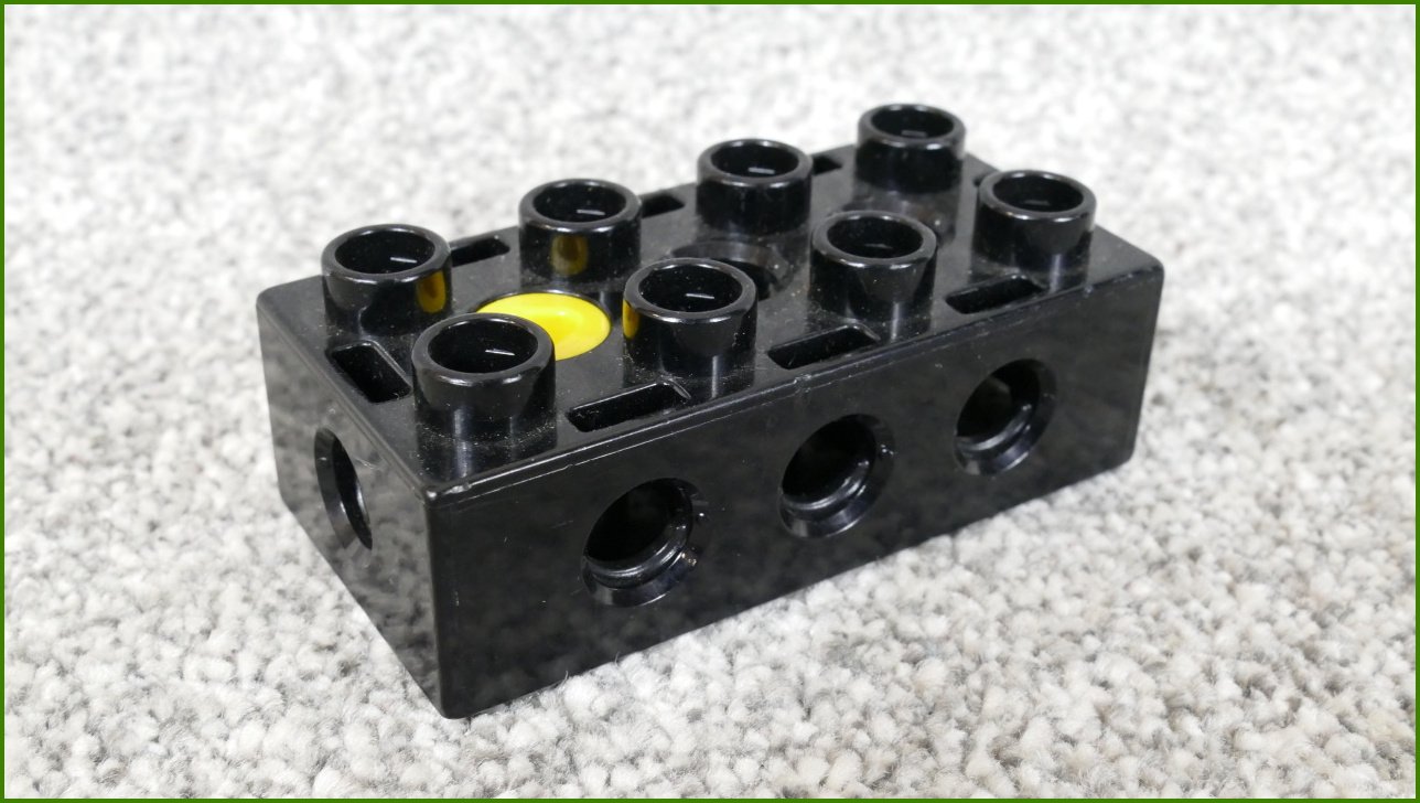 Lego® Duplo® Toolo® Kostka 2x4 Černá
