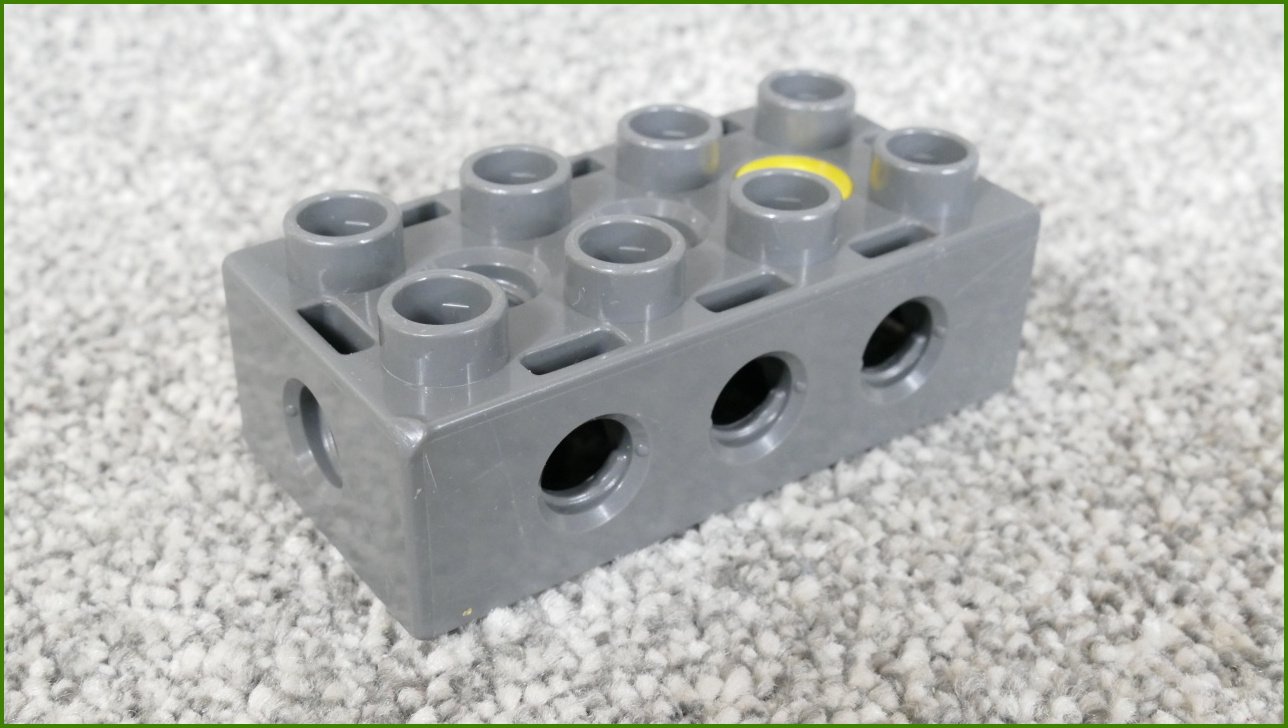Lego® Duplo® Toolo® Kostka 2x4 Tmavě Šedá