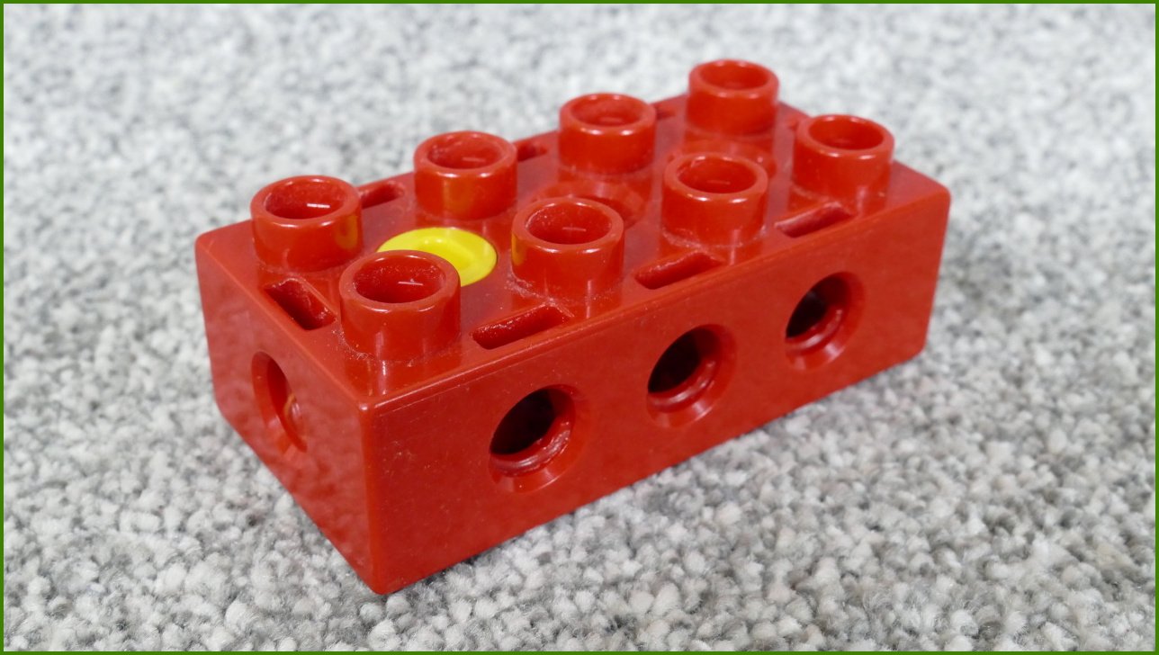 Lego® Duplo® Toolo® Kostka 2x4 Červená
