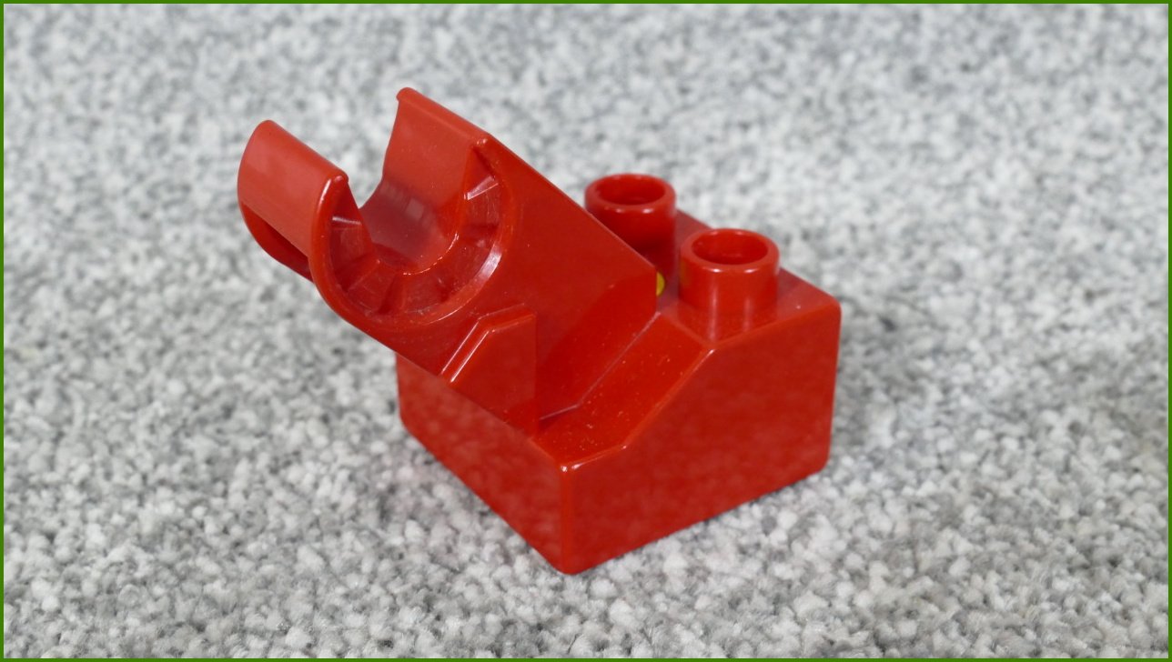 Lego® Duplo® Toolo® Kostka 2x2 Červená s Oboustranným Připojením