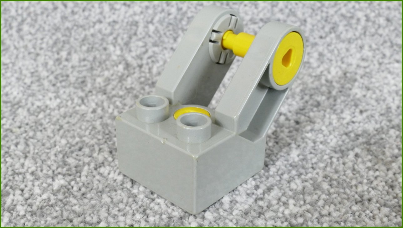 Lego® Duplo® Toolo® Kostka 2x2 Světle Šedá s Oboustranným Připojením