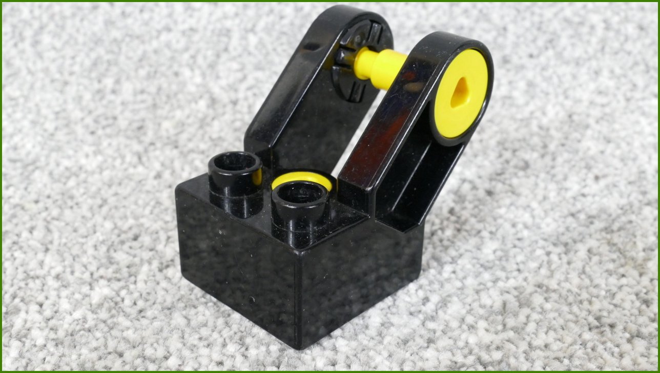Lego® Duplo® Toolo® Kostka 2x2 Černá s Oboustranným Připojením