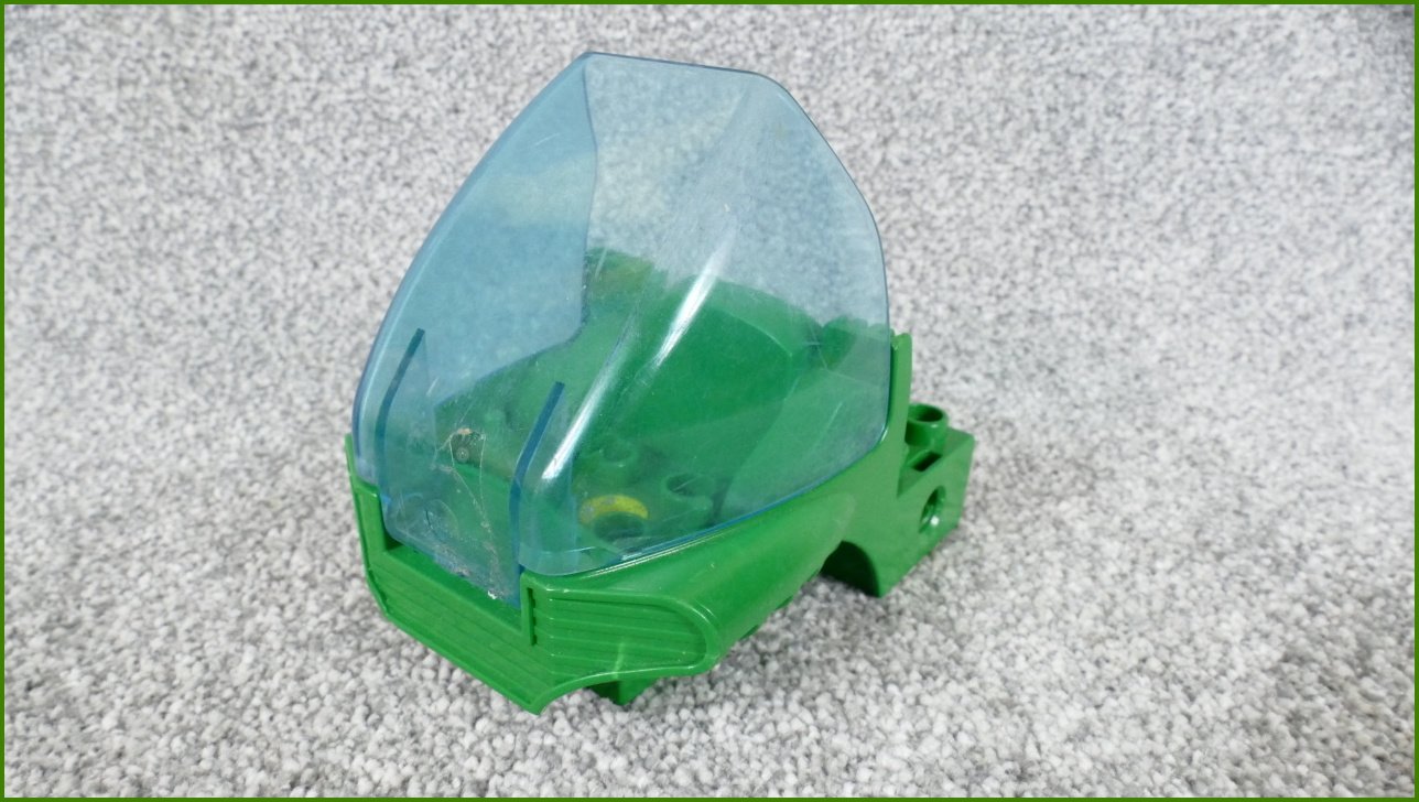 Lego® Duplo® Toolo® Zelená Kabina s Odklápěcím Modrým Sklem