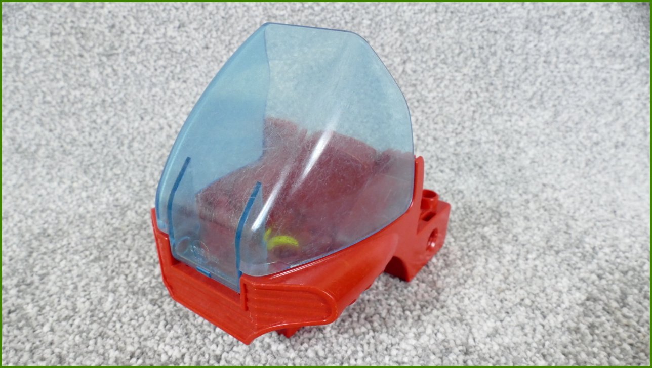 Lego® Duplo® Toolo® Červená Kabina s Odklápěcím Modrým Sklem