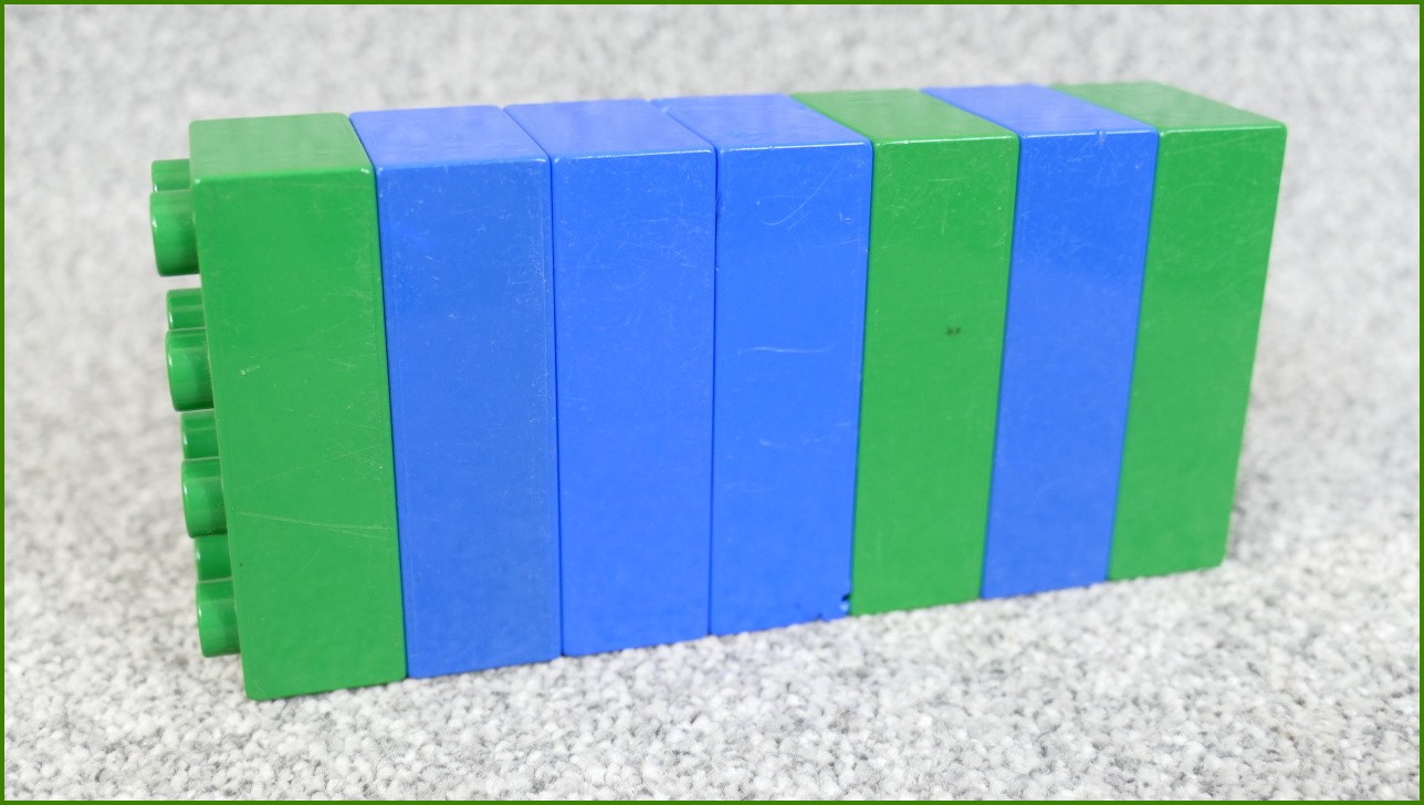 Lego Duplo kostky - horší stav