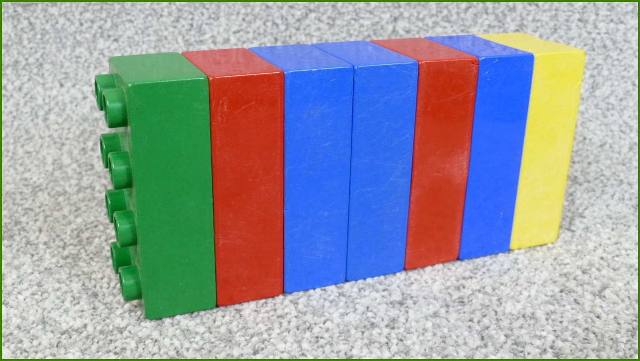 Lego Duplo kostky - horší stav