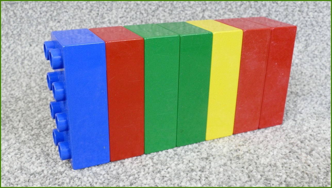 Lego Duplo kostky - horší stav
