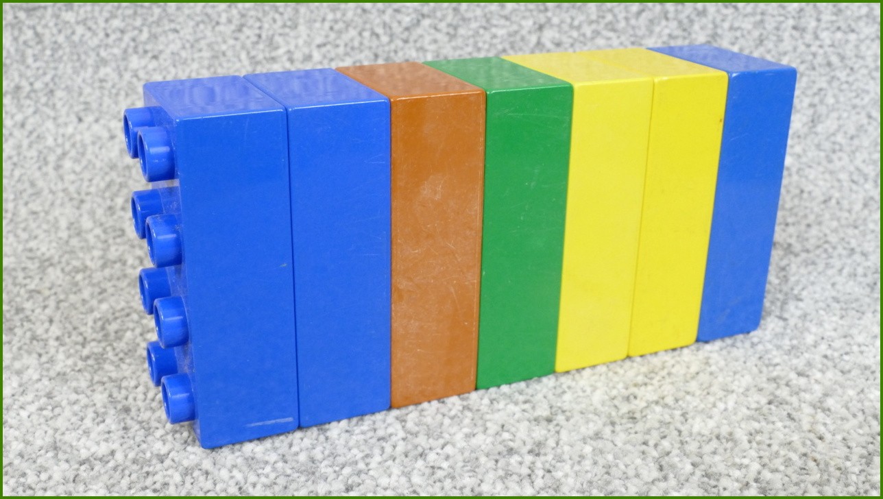 Lego Duplo kostky - horší stav