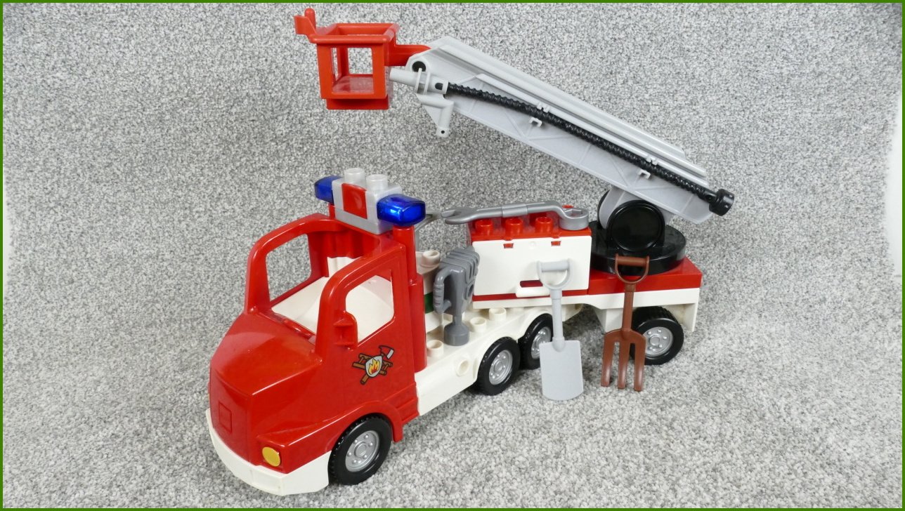 Lego® Duplo® Hasičské Auto se Žebříkem a Příslušenstvím