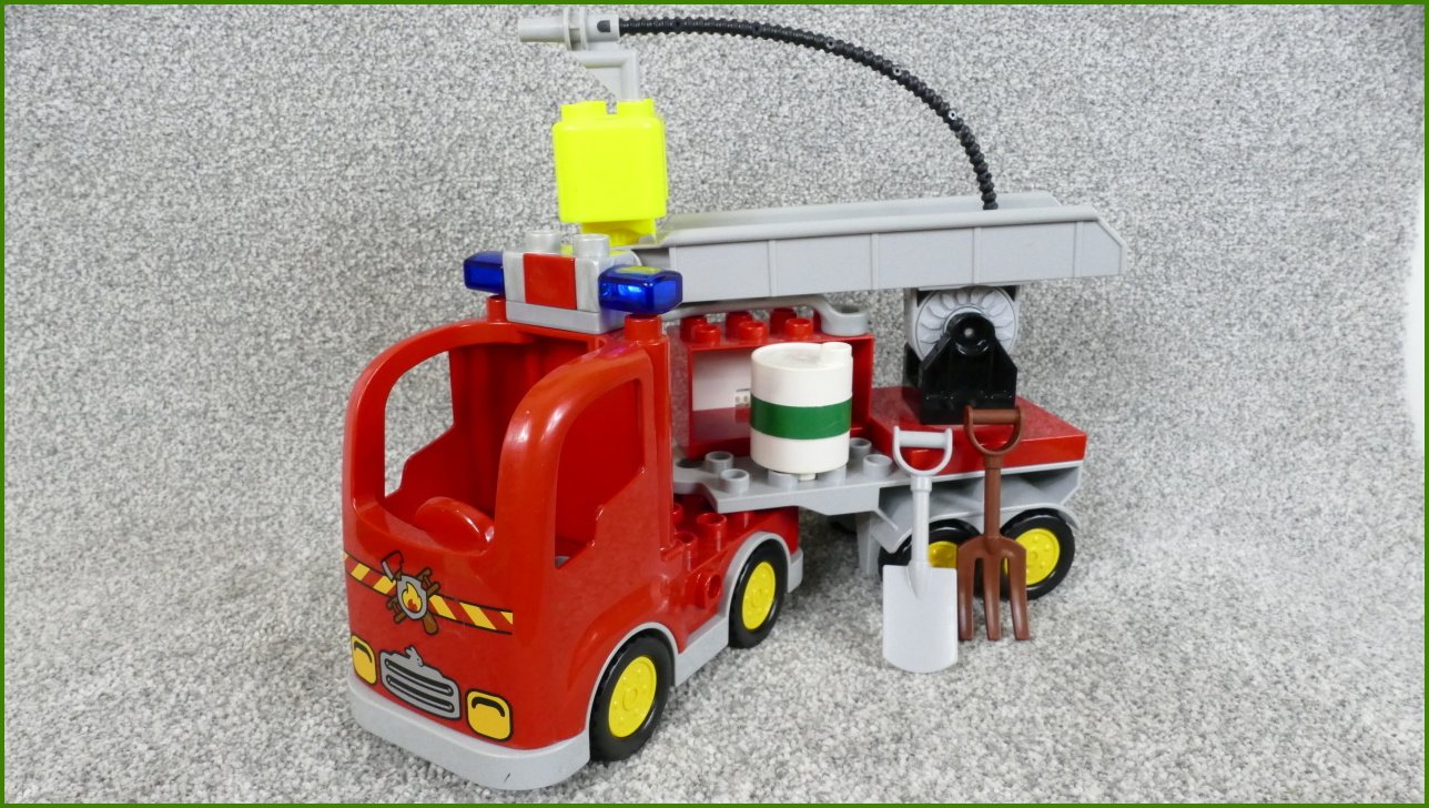 Lego® Duplo® Hasičské Auto se Žebříkem a Příslušenstvím