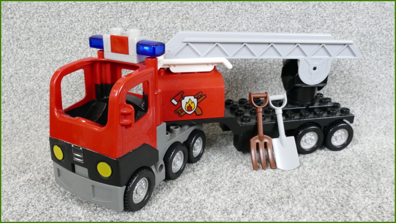 Lego® Duplo® Hasičské Auto se Žebříkem a Příslušenstvím