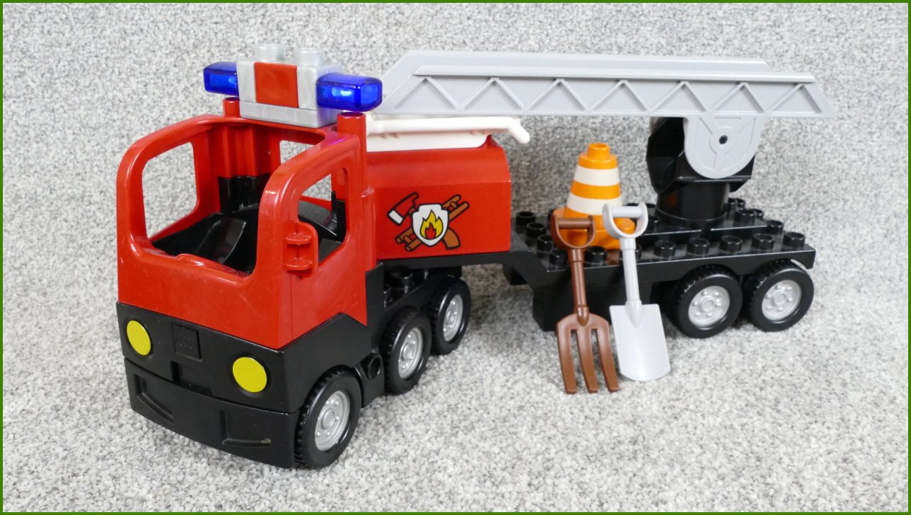 Lego® Duplo® Hasičské Auto se Žebříkem a Příslušenstvím