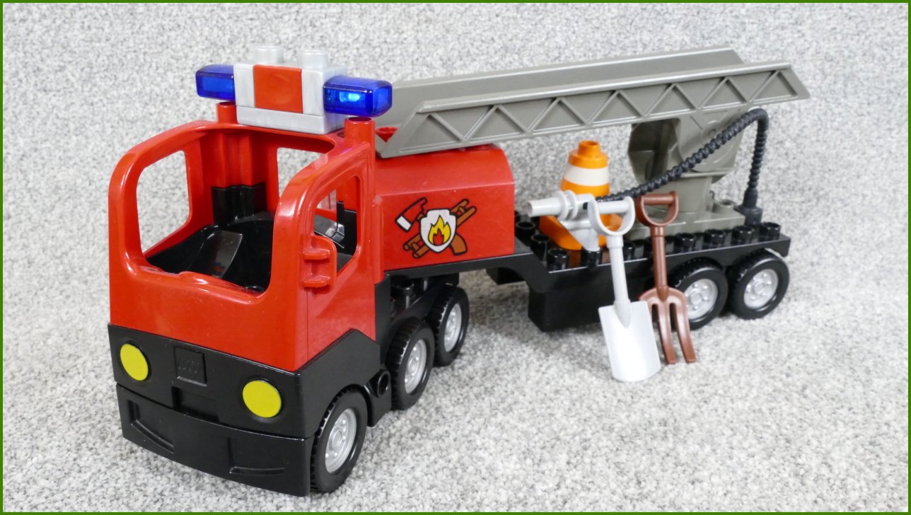 Lego® Duplo® Hasičské Auto se Žebříkem a Příslušenstvím