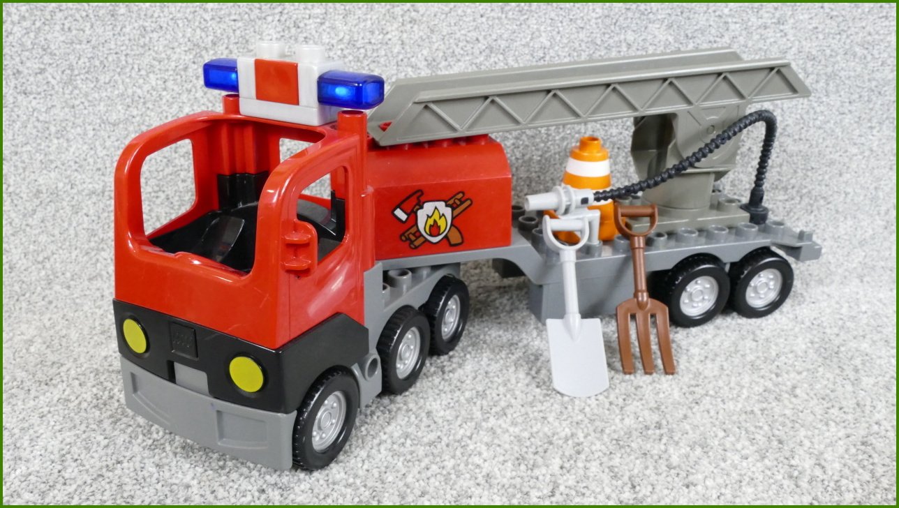 Lego® Duplo® Hasičské Auto se Žebříkem a Příslušenstvím
