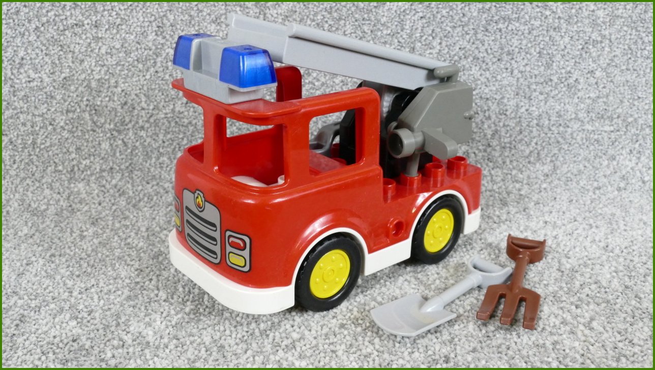 Lego® Duplo® Hasičské Auto se Žebříkem a Příslušenstvím