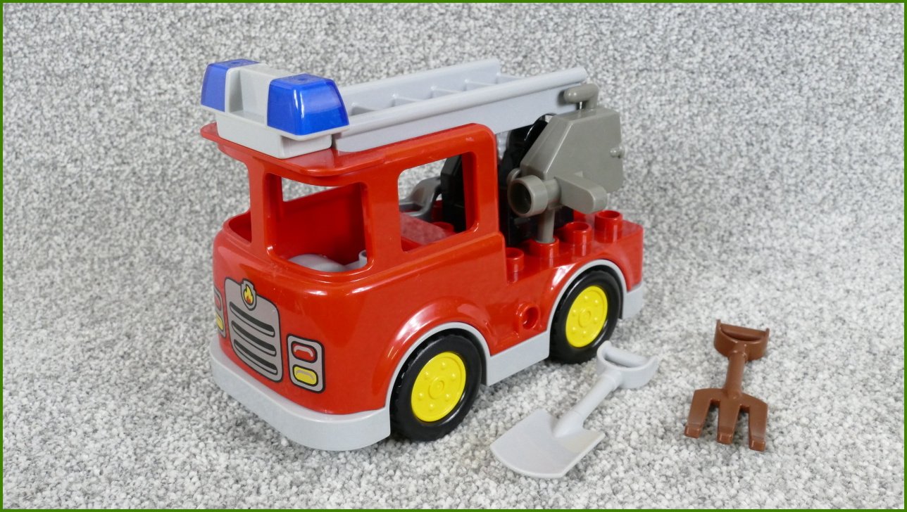 Lego® Duplo® Hasičské Auto se Žebříkem a Příslušenstvím