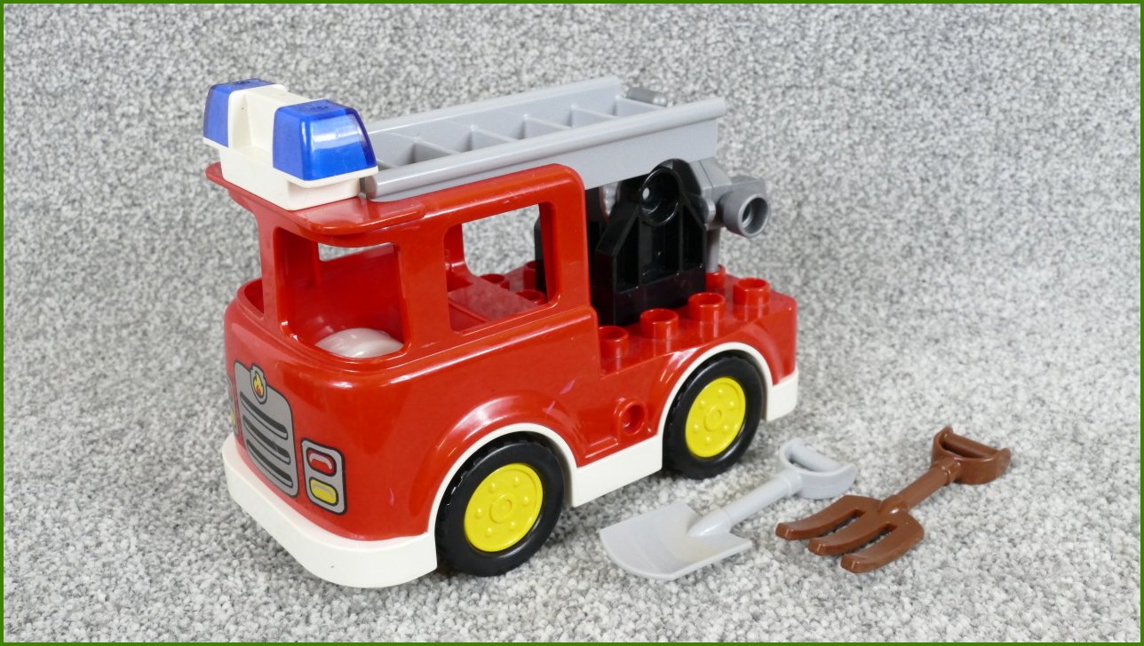 Lego® Duplo® Hasičské Auto se Žebříkem a Příslušenstvím