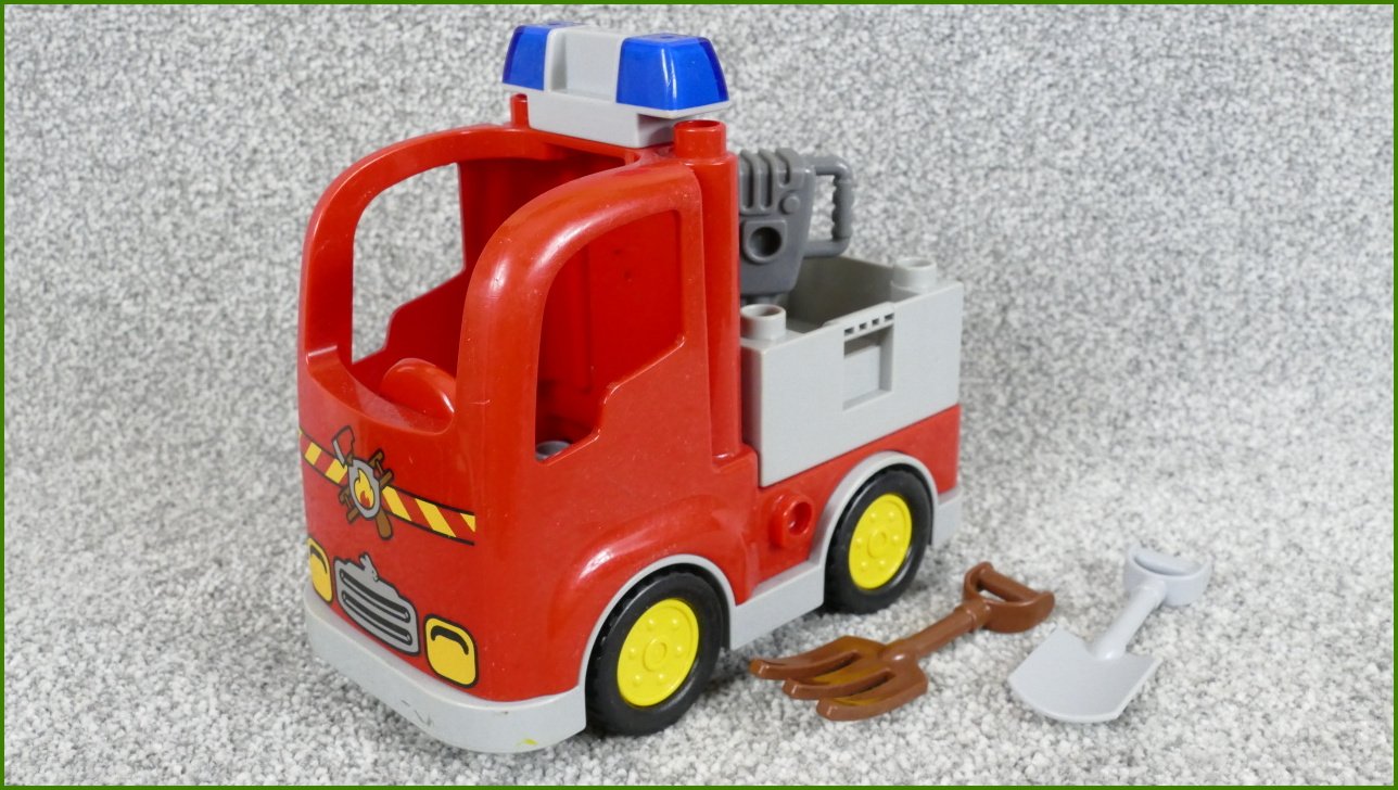 Lego® Duplo® Hasičské Auto se Žebříkem a Příslušenstvím
