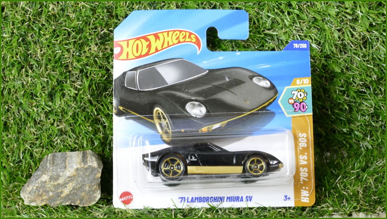 Angličák Autíčko Hot Wheels ´71 Lamborghini Miura SV (HW: ´70S VS. ´90S)