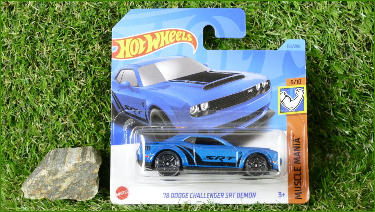 Angličák Autíčko Hot Wheels ´18 Dodge Challenger SRT Demon (MUSCLE MANIA)