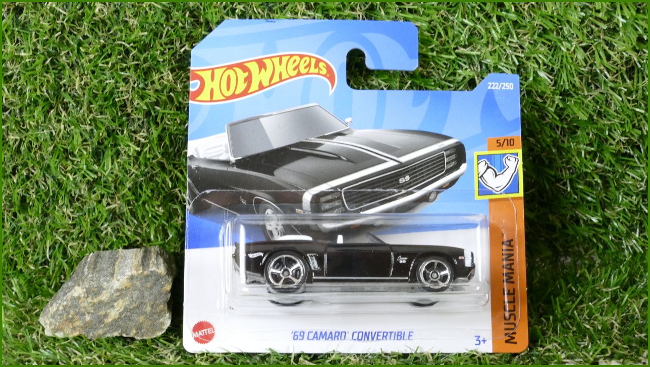 Angličák Autíčko Hot Wheels ´69 Camaro Convertible (MUSCLE MANIA)